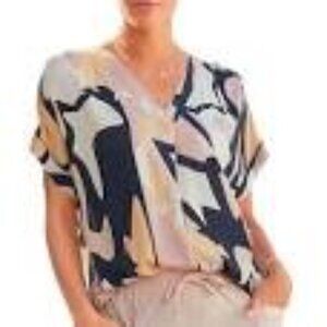 NWT Lascana Abstract Print Blouse
